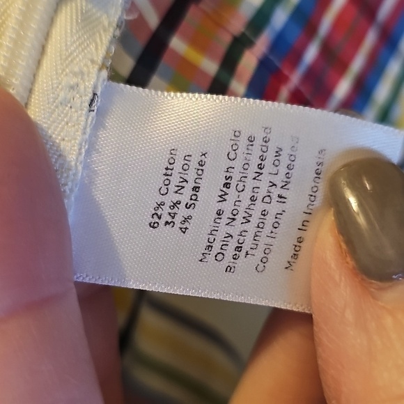 Talbots sz small plaid side zip ruffle collar plaid shirt flare sleeve WT310 - Picture 3 of 9